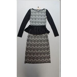 NWT Ekaterina Kukhareva Black Kashan Dress, Size: UK8 (XS/4)